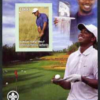 Palestine (PNA) 2007 Tiger Woods imperf m/sheet with Scout Logo, unmounted mint. Note this item is privately produced and is offered purely on its thematic appeal