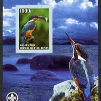 Benin 2007 Kingfishers imperf m/sheet with Scout Logo, unmounted mint