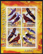 Palestine (PNA) 2005 Birds of Africa - Kites imperf sheetlet containing 4 values each with Scout Logo unmounted mint. Note this item is privately produced and is offered purely on its thematic appeal