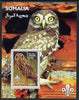 Somalia 2002 Owls #1 perf s/sheet with Scouts Logo, unmounted mint