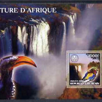 Benin 2006 Nature of Africa - Birds & Waterfalls (with Scout Logo) perf m/sheet, unmounted mint