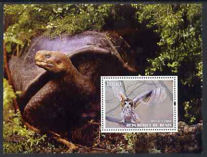 Benin 2004 Owls & Tortoises perf s/sheet #4 unmounted mint