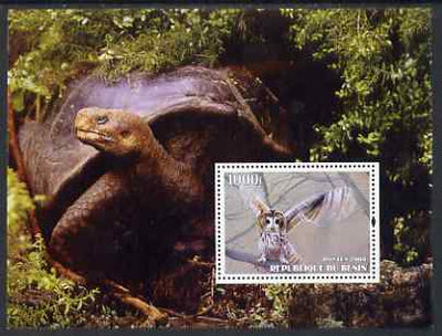 Benin 2004 Owls & Tortoises perf s/sheet #4 unmounted mint