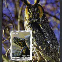 Benin 2005 Tortoises & Owls perf s/sheet #1 unmounted mint
