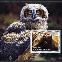 Benin 2005 Tortoises & Owls perf s/sheet #2 unmounted mint