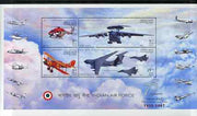 India 2007 Indian Ar Force Platinum Jubilee perf m/sheet unmounted mint