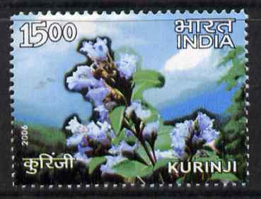 India 2006 Kurinji Flower 15r perf unmounted mint*