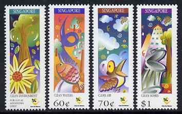 Singapore 1997 Ministry of the Environment perf set of 4 unmounted mint SG 904-7