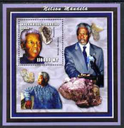 Mozambique 2002 Minerals & Nelson Mandela perf s/sheet containing 1 value unmounted mint Yv 117