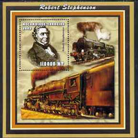 Mozambique 2002 Robert Stephenson #1 perf s/sheet containing 1 value unmounted mint (110,000 MT) Yv 121