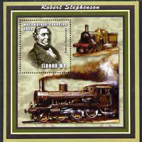 Mozambique 2002 Robert Stephenson #2 perf s/sheet containing 1 value unmounted mint (110,000 MT) Yv 122