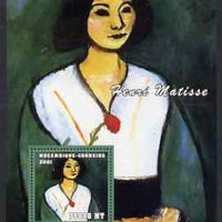Mozambique 2001 Paintings by Henri Matisse perf s/sheet unmounted mint (75,000 MT) Mi 2161, Sc 1503