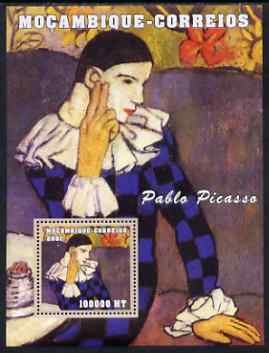 Mozambique 2001 Paintings by Pablo Picasso perf s/sheet #2 unmounted mint (100,000 MT) Mi 2172. Sc 1511