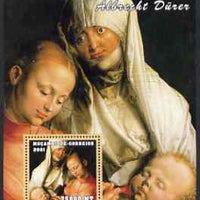 Mozambique 2001 Paintings by Albrecht Durer perf s/sheet unmounted mint (75,000 MT) Mi 2162. Sc 1498
