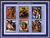 Guinea - Bissau 2001 Paintings by Michelangelo perf sheetlet containing 6 values unmounted mint Mi 1678-83