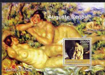 Guinea - Bissau 2001 Paintings by Auguste Renoir perf s/sheet containing 1 value (2,500 FCFA) unmounted mint Mi BL 339