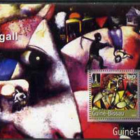 Guinea - Bissau 2001 Paintings by Marc Chagall perf s/sheet containing 1 value (2,500 FCFA) unmounted mint Mi BL 338