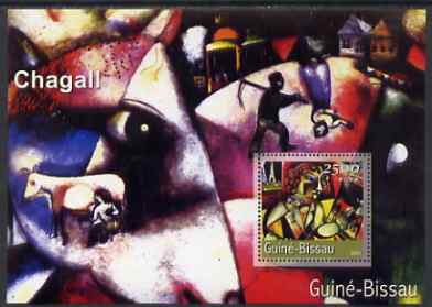 Guinea - Bissau 2001 Paintings by Marc Chagall perf s/sheet containing 1 value (2,500 FCFA) unmounted mint Mi BL 338