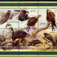 Guinea - Bissau 2001 Eagles perf sheetlet containing 6 values (400 FCFA) unmounted mint Mi 1437-42