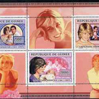 Guinea - Conakry 2006 Princess Diana perf sheetlet #1 containing 3 values unmounted mint Yv 2709-11