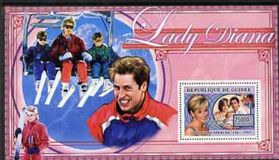 Guinea - Conakry 2006 Princess Diana perf s/sheet #01 containing 1 value (In ski lift) unmounted mint Yv 343