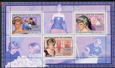 Guinea - Conakry 2006 Princess Diana perf sheetlet #2 containing 3 values unmounted mint Yv 2712-14