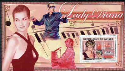 Guinea - Conakry 2006 Princess Diana perf s/sheet #05 containing 1 value (George Michael & Elton John) unmounted mint Yv 347