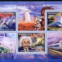 Guinea - Conakry 2006 Albert Einstein perf sheetlet containing 3 values unmounted mint Yv 2685-87
