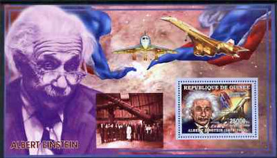 Guinea - Conakry 2006 Albert Einstein perf s/sheet #3 containing 1 value (Concorde) unmounted mint Yv 321