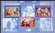 Guinea - Conakry 2006 Marilyn Monroe perf sheetlet #1 containing 3 values unmounted mint Yv 2691-93