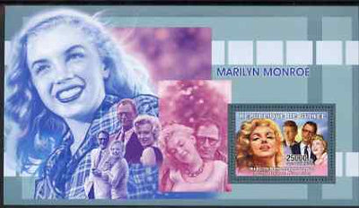Guinea - Conakry 2006 Marilyn Monroe perf s/sheet #1 containing 1 value (with Arthur Miller) unmounted mint Yv 325