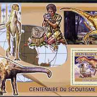 Guinea - Conakry 2006 Centenary of Scouting perf s/sheet #02 containing 1 value (Dinosaurs) unmounted mint Yv 338