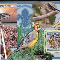 Guinea - Conakry 2006 Centenary of Scouting perf s/sheet #04 containing 1 value (Owls) unmounted mint Yv 340