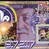 Guinea - Conakry 2006 Centenary of Scouting perf s/sheet #06 containing 1 value (Baden Powell) unmounted mint Yv 342