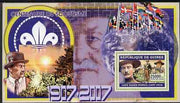 Guinea - Conakry 2006 Centenary of Scouting perf s/sheet #06 containing 1 value (Baden Powell) unmounted mint Yv 342