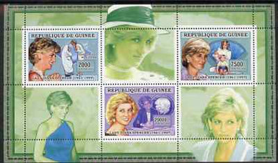 Guinea - Conakry 2006 Princess Diana perf sheetlet #3 containing 3 values unmounted mint Yv 2715-17