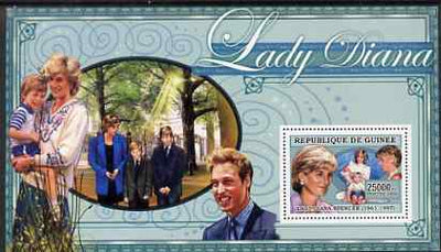Guinea - Conakry 2006 Princess Diana perf s/sheet #08 containing 1 value (with Princes) unmounted mint Yv 350