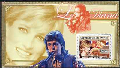 Guinea - Conakry 2006 Princess Diana perf s/sheet #11 containing 1 value (Paul McCartney & Bono) unmounted mint Yv 353