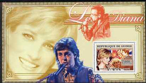 Guinea - Conakry 2006 Princess Diana perf s/sheet #11 containing 1 value (Paul McCartney & Bono) unmounted mint Yv 353