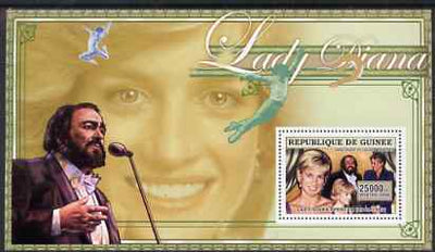 Guinea - Conakry 2006 Princess Diana perf s/sheet #12 containing 1 value (with Pavarotti) unmounted mint Yv 354