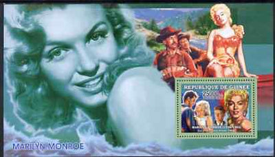 Guinea - Conakry 2006 Marilyn Monroe perf s/sheet #8 containing 1 value (River of no Return) unmounted mint Yv 365