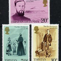 Tristan da Cunha 1981 Cent of Rev Edwin Dodgson's Arrival set of 3 unmounted mint SG 300-302