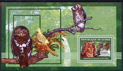 Guinea - Conakry 2006 Ornithologusts (Birds) perf s/sheet #1 containing 1 value (Levaillant) unmounted mint Yv 361
