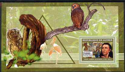 Guinea - Conakry 2006 Ornithologusts (Birds) perf s/sheet #2 containing 1 value (Audubon) unmounted mint Yv 362