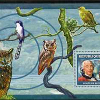 Guinea - Conakry 2006 Ornithologusts (Birds) perf s/sheet #3 containing 1 value (Buffon) unmounted mint Yv 363