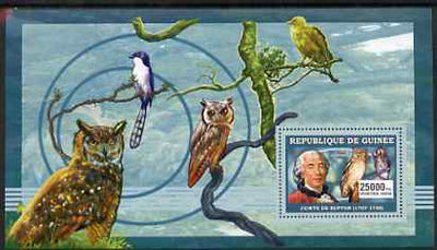 Guinea - Conakry 2006 Ornithologusts (Birds) perf s/sheet #3 containing 1 value (Buffon) unmounted mint Yv 363
