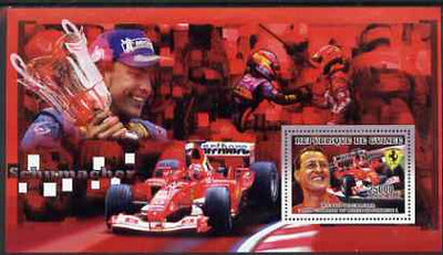 Guinea - Conakry 2006 Michael Schumacher - F1 Champion perf s/sheet #3 containing 1 value (Fernando Alonso) unmounted mint Yv 369