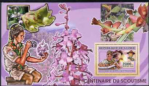 Guinea - Conakry 2006 Centenary of Scouting perf s/sheet #08 containing 1 value (Orchids) unmounted mint Yv 371