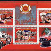 Guinea - Conakry 2006 Fire Trucks & Fire Fighters perf sheetlet containing 3 values unmounted mint Yv 2739-41