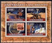 St Thomas & Prince Islands 2007 Space - Mars perf sheetlet containing 4 values unmounted mint